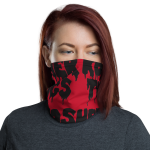 Black on Red Staggered - Neck Gaiter