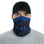 Stay Safe Kosher Thugs Face Mask (Black on Blue)
